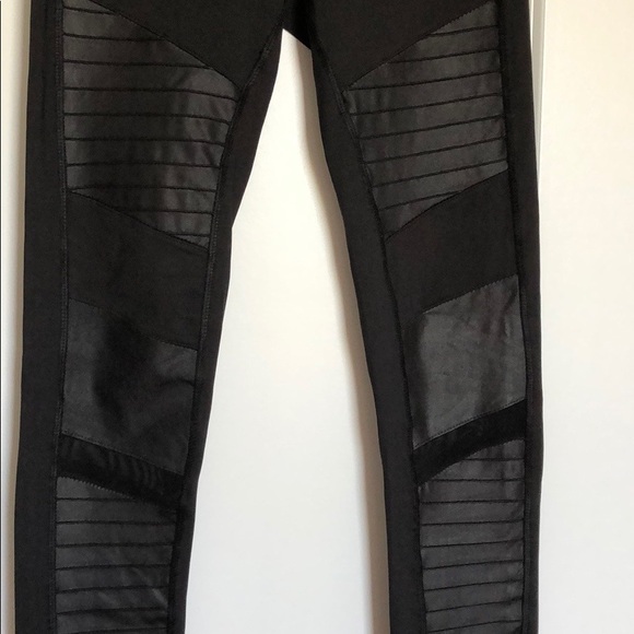 NWOT Black Moto Leggings - Picture 3 of 7